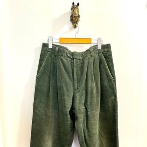 Green velvet pants Pierre Cardin vintage